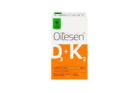 kapsules - OILESEN D3 + K2 su kanapių aliejumi, 60 kapsulių - 1 nuotrauka