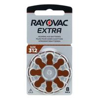 elementai klausos aparatams rayovac extra 312 pr4 - Elementai klausos aparatams Rayovac Extra PR41 312, 8 vnt. - 1 nuotrauka