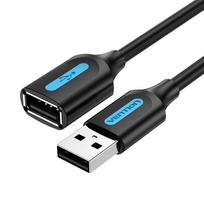 usb male to female - USB 2.0 male to female extension cable Vention CBIBG 1.5m Black PVC - 1 nuotrauka
