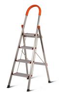 Kopėčios HERVIN EQUIPMENT, alium. buitinės, 4 pakopų, platūs laipteliai, ergonomiška rankena, 1510 mm, CL-ER4