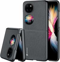Dux Ducis Fino dėklas pagamintas iš nailono medžiagos Huawei P50 Pocket juodas