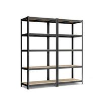 stelazai 180x90x40 - Sandėliavimo lentynos stelažai 180x90x40 PRO Juoda - 1 nuotrauka