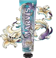 lelijos - Marvis Sinuous Lily Šaltmėčių ir lelijų aromato dantų pasta, 75 ml - 3 nuotrauka