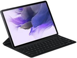 samsung galaxy book - Samsung "Book Cover Keyboard Slim Galaxy Tab S7+/ S7 FE (EF-DT730UBE)" Black - 1 nuotrauka