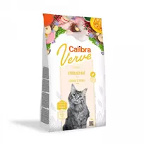 CALIBRA Cat Verve GF Sterilised Chicken & Turkey sausas maistas sterilizuotoms katėms su paukštiena 3,5kg