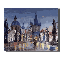Tapyba pagal skaičius Naktinė Praha
