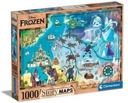 Dėlionė Clementoni Disney Maps Frozen 39784, 50 cm x 70 cm