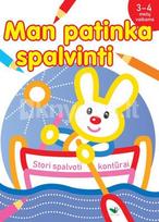 Man patinka spalvinti. Stori spalvoti kontūrai. 3-4 metų vaikams