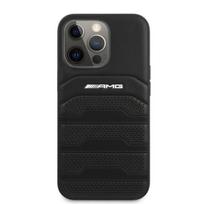 iphone case leather - AMG "Leather Debossed Lines Case iPhone 14 Pro Max" Black - 1 nuotrauka