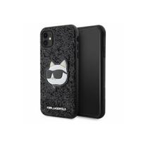 telefono deklas karl lagerfeld - OEM "Glitter Choupette Patch iPhone 11/ Xr" Black - 2 nuotrauka
