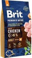 brit sausas sunu maistas m - Brit Premium By Nature Adult Medium, vištiena, 8 kg - 1 nuotrauka