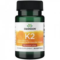 kapsules - Swanson Vitaminas K2 100 mcg - 30vnt. - 1 nuotrauka