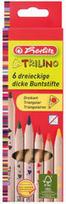 Herlitz FSC Trilino Triangular Coloured Pencils 6-Pieces 10103935