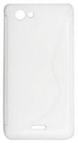 Forcell Back Case S-Line for Sony Xperia J ST26i White