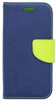 Telone Fancy Diary Bookstand Case For Samsung Galaxy S7 Edge Blue/Light Green