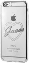 Guess Signature Heart Back Case For Apple iPhone 7 Transparent/Silver