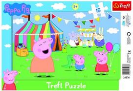 peppa pig delione - Trefl Puzzle Peppa Pig 15pcs 31276T - 1 nuotrauka