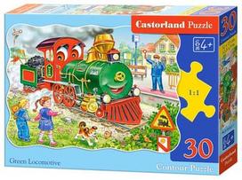 Castorland Puzzle Green Locomotive 30pcs