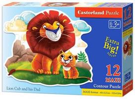 Castorland Puzzle Lion Cub and His Dad 12pcs Maxi