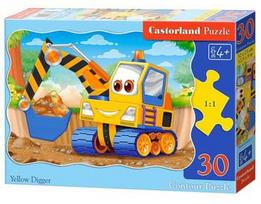 ekskavatorius - Castorland Puzzle Yellow Digger 30pcs - 1 nuotrauka