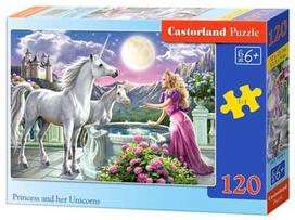 Castorland Puzzle Princess and Her Unicorns 120pcs