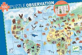 Djeco Puzzle World's Animals 100pcs DJ07420