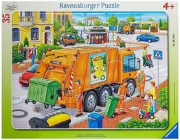 Ravensburger Frame Puzzle Rubbish Truck 35pcs 063468