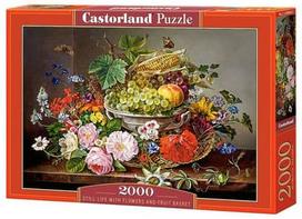 Castorland Puzzle Still Life With Flowers And Fruit Basket 2000pcs