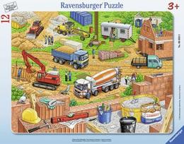 Ravensburger Frame Puzzle Work On The Construction Site 12pcs 060580