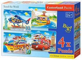 Castorland Puzzle Travel The World 4in1