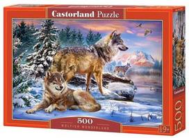 puzzle castorland - Castorland Puzzle Wolfish Wonderland 500pcs - 1 nuotrauka