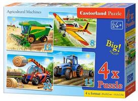 Castorland Puzzle Agricultural Machines 4in1