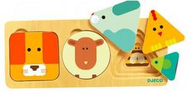 Djeco Basic Animal Basic Wooden Puzzle