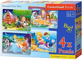 Castorland Puzzle Beautiful Fairy Tales 4in1