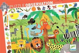 Djeco Puzzle Observation And Poster Jungle 35pcs