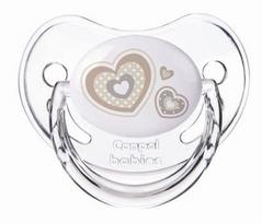 Canpol Babies Newborn Baby Orthodontic Silicone Soother Beige Hearts
