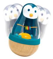 zaislai pingvinas - Djeco Early Development Toys Roly Pingui Shaking Rattle - 1 nuotrauka