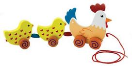 Viga Pull Along Hen Two Chicks 50078