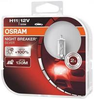 osram h11 - Osram Night Breaker Silver H11 55W 12V Duo - 1 nuotrauka