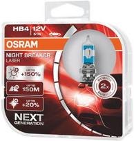 automobiliu lemputes - Osram Night Breaker Laser HB4 51W 12V Duo - 1 nuotrauka