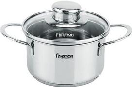 Fissman Pot Bambino Stainless Steel 14x7.5cm With Lid 1.1L 5274