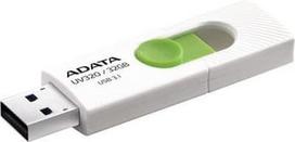usb adata 32gb - ADATA UV320 32GB White/Green (Baltas/Žalias) - 2 nuotrauka