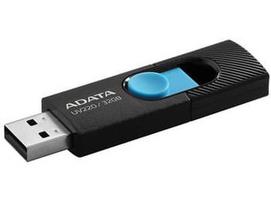 usb atmintukai 32gb - ADATA UV220 32GB Black/Blue (Juodas/Mėlynas) - 2 nuotrauka