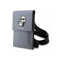 telefono deklas karl lagerfeld - Karl Lagerfeld "Saffiano Karl & Choupette" Silver - 2 nuotrauka