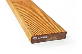 Pirkti Lygi-rifliuota pušinė terasinė lenta 28x120x3900 - Photo 1