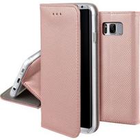 GreenGo Smart Magnet Book Case For LG Q6 Rose Gold
