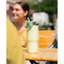 stanley termo puodelis - Stanley The IceFlow Flip Straw Tumbler, 0.89 l, žalia - 7 nuotrauka