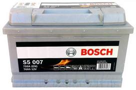 akumuliatorius bosch s5 - Bosch S5007 74Ah 750A - 1 nuotrauka