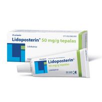  LIDOPOSTERIN, 50 mg/g, tepalas, 25 g 