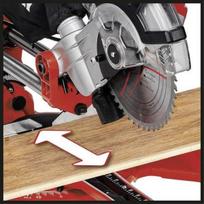 pjovimo skersines - Einhell TC-SM 2131/1 1500 W 210 mm - 3 nuotrauka